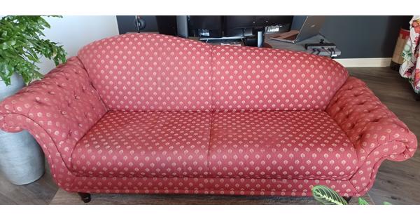 Rode Sofa 230 cm breed en 90 cm lang