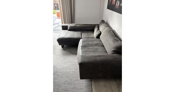 Grijze hoekbank 2m60x1m90