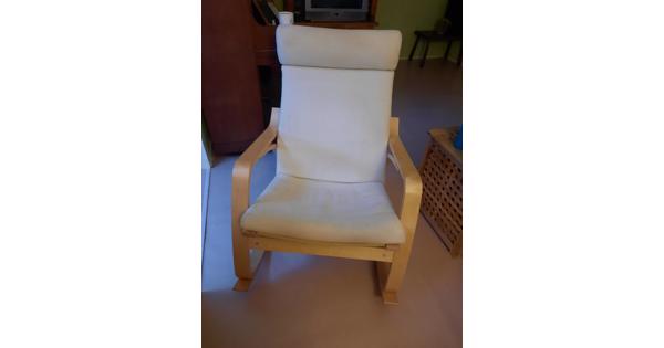 Witte schommelstoel IKEA