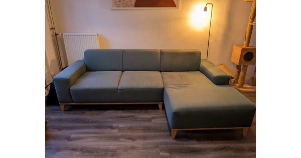 Groene Hoekbank (Chaise Longue)