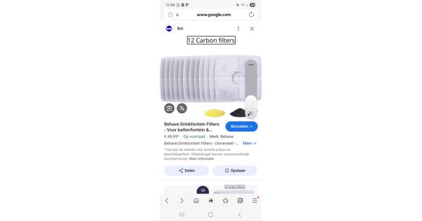 Filters voor drinkfontein