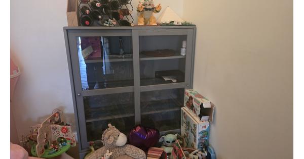 Ikea Havsta vitrinekast grijs
