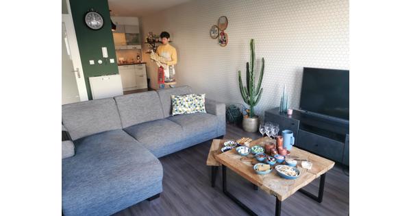 Grijze bank met lounge