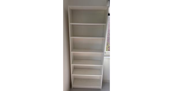 Witte kast Billy 80x28x202 cm