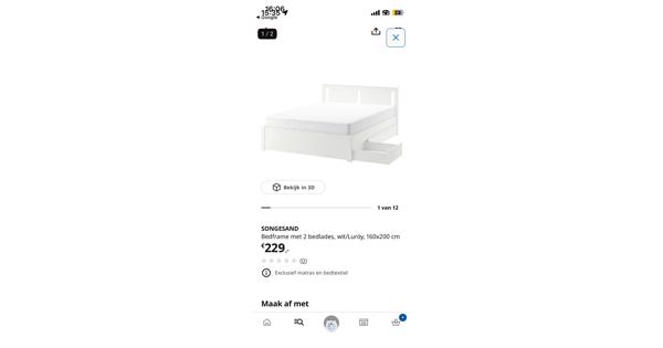 IKEA Songesand 160 x 200 bed