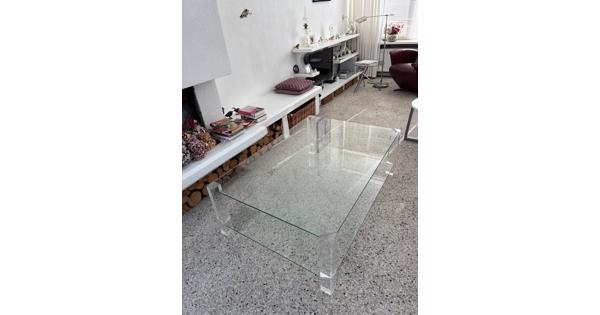 Glazen salontafel