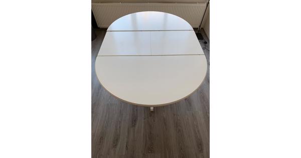 Ronde Ikea tafel INGATORP wit 