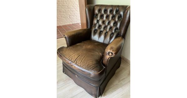  Leren  klassieke fauteuil