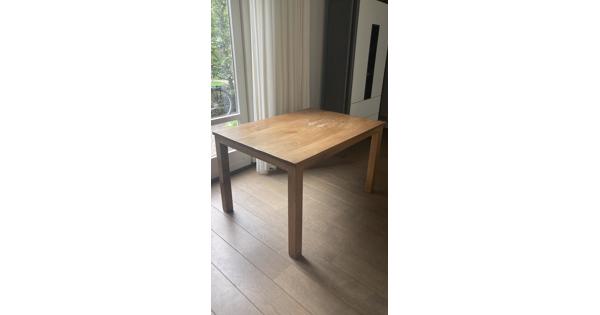 Massief houten tafel 125 x 90cm