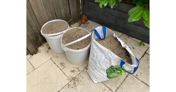 Zand voor onder tegels, ~120 liter