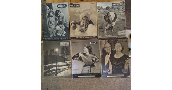6 jaargangen van tijdschrift De Spiegel