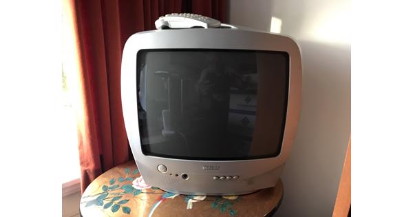 Vintage draagbare televisie