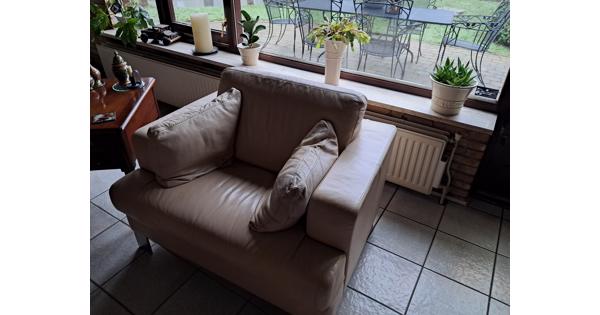 Leren fauteuil als nieuw