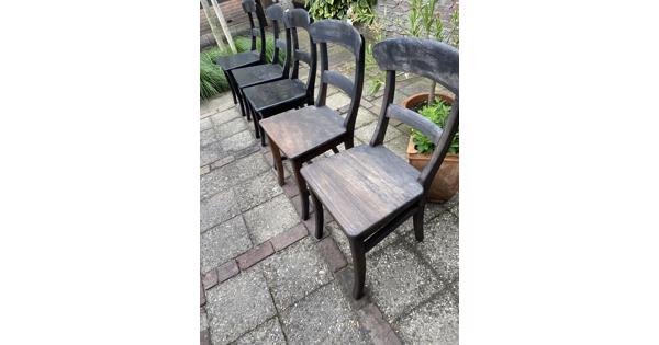 5 x houten stoel