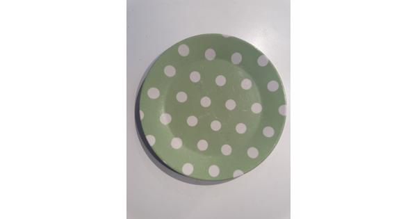 Groene stippen borden HEMA + schaaltjes Designwise
