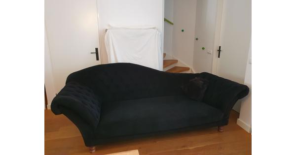 Zwarte velours bank
