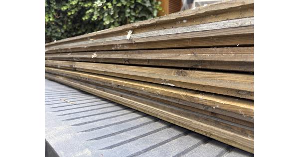 Potdeksel planken en steigerhouten planken