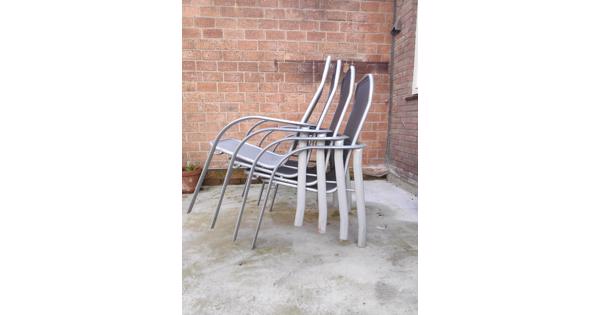 4 tuinstoelen