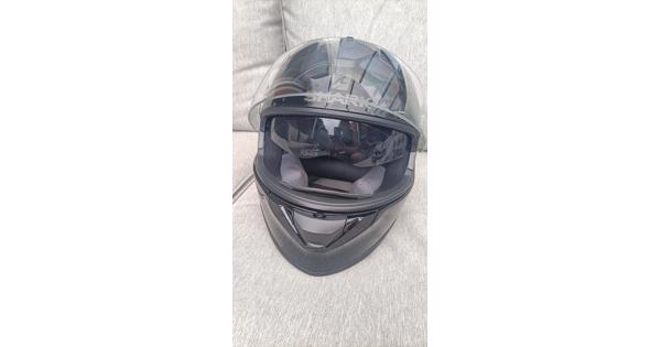 Dames Motorhelm Zwart Maat S