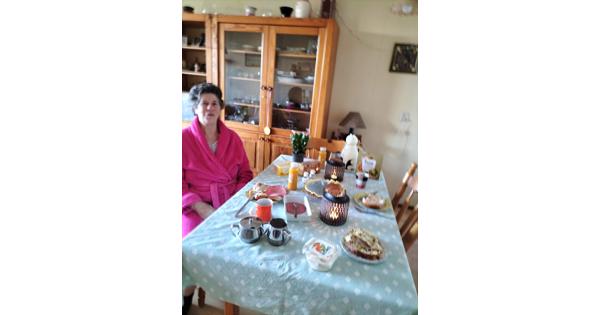 Eethoek van grenenhout