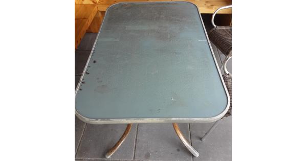 Tuintafel 152x96 met glasplaat