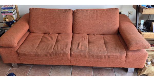 2.5 zits bank met verstelbare rug en armleuning