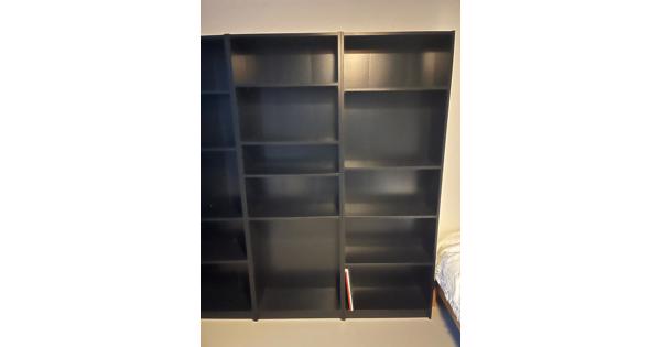 3 Boekenkasten zwart