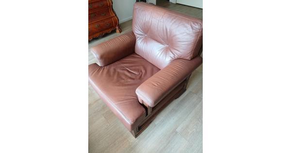 2 leren fauteuils 