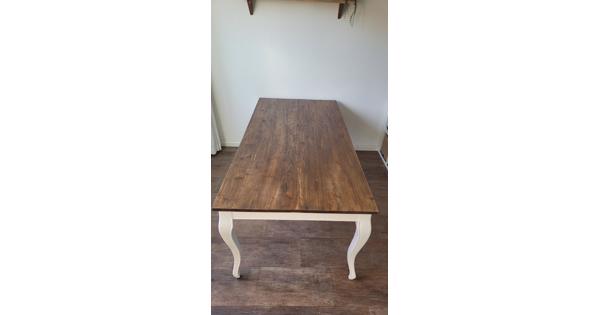 Eettafel 2 bij 1 meter, teakhout