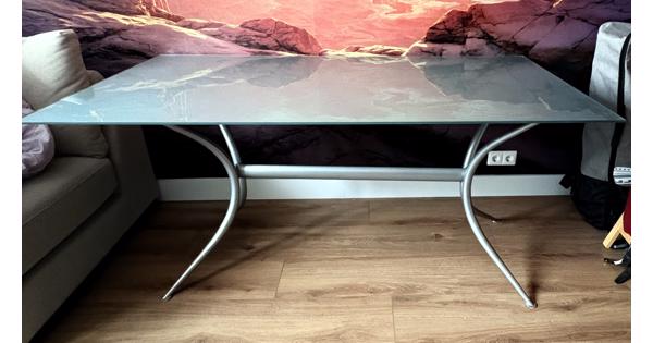 Mooie glazen eettafel /bureau