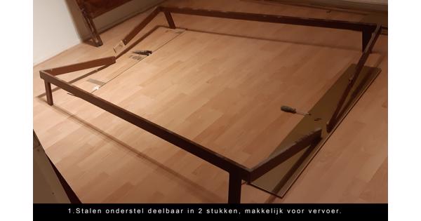 Houten bed 200x130 Uit grootmoeders tijd