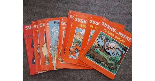 Suske en Wiske stripboeken 9 stuks