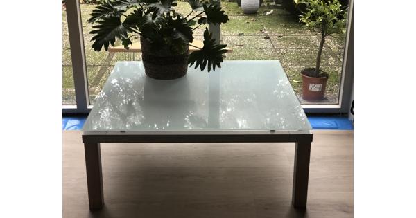 Glazen salontafel