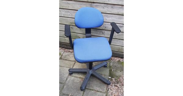 IKEA bureaustoel blauwe stof