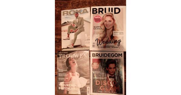 Tijdschriften trouwen bruid en bruidegom 