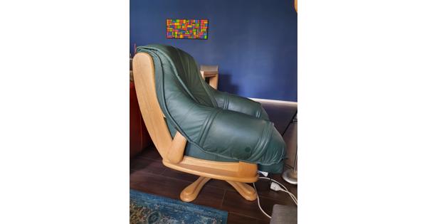 Groene draaifauteuil/draaistoel