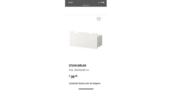 2 Ikea Stuva kinderbank en 1 Ikea Stuva lade