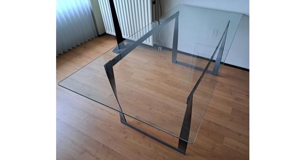 Gehard glazen eettafel