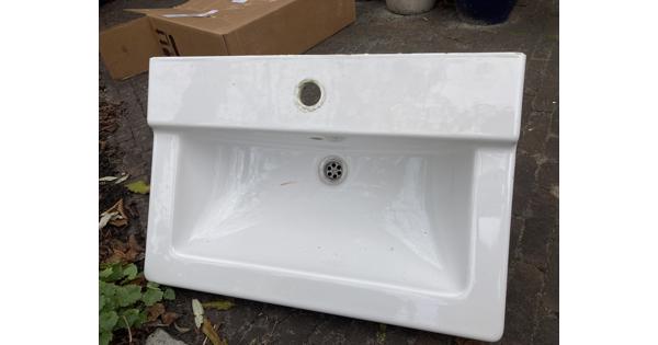 Wastafel 40cm diep, 60cm breed
