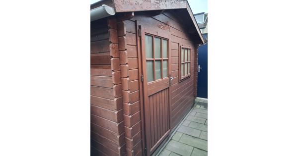 Blokhut met puntdak 3 x 4 meter