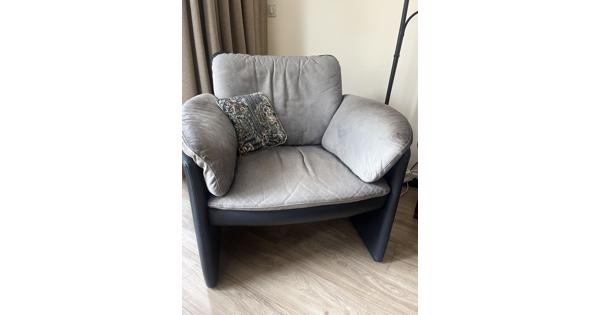 Blauwe fauteuil