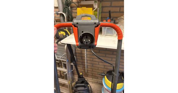 Elektrische grasmaaier met opvangbak