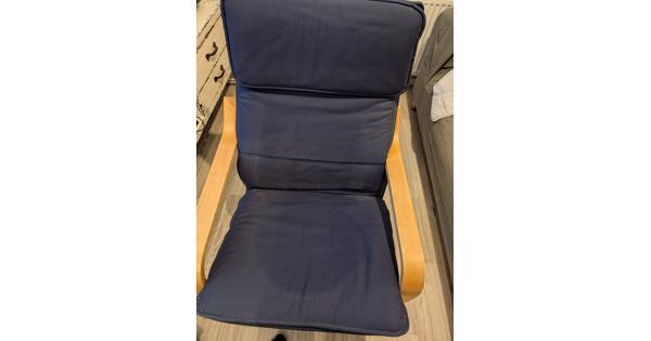 IKEA luie stoel blauw