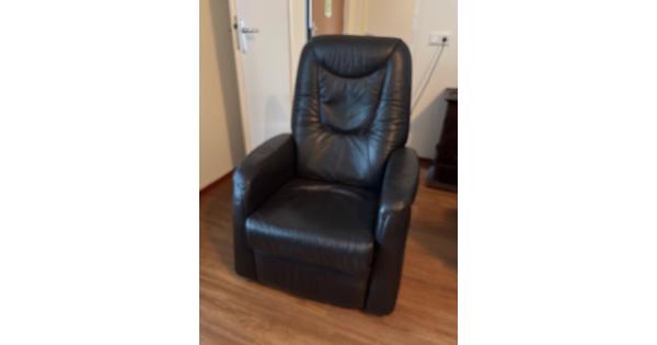 Donkerbruine elektrische relax fauteuil   relaxstoel