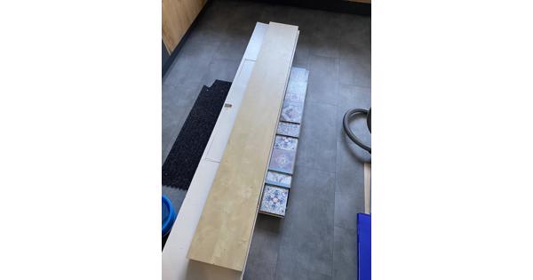 Ikea lack wandplank wit geglazuurd eiken 190cm