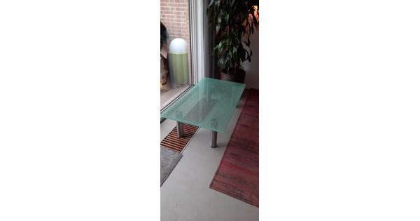Salontafel gebroken glas motief