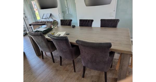 Eetkamerstoelen 8 x