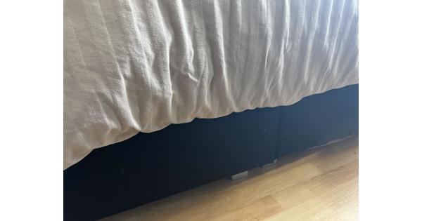 Boxspring zwart 160 x 200 (2x80 cm bij 2 mtr)