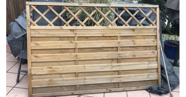 Schutting tuinscherm zo goed als nieuw