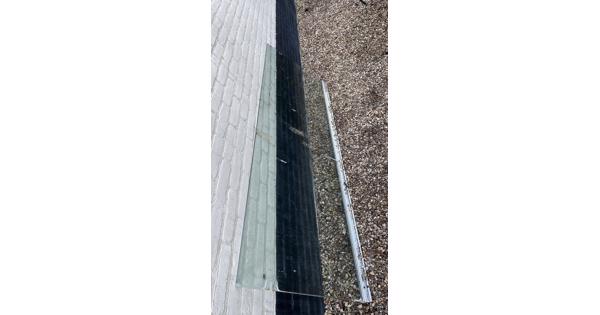 Glazen douchewand (veiligheidsglas) 200 x 67 cm